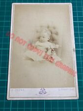 Very Young Child Cabinet Card Photograph Studio Le Jeune Paris Named c1879 picture