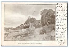 1904 Sugar Loaf Mountain Grove Rock Formation Winona Minnesota Antique Postcard picture