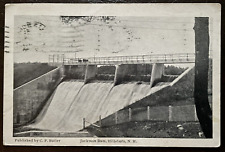 Postcard Jackman Dam Hillsboro New Hampshire Postmarked 1930 picture