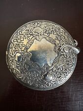 Vintage Double Mirrored Compact Pre 1930’s Round Floral Case picture