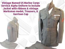 Vintage Korea Era Vet USMC Marine Named Service Alpha Military Uniform Cpl HCL picture