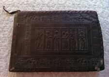 Antique Leather Photo Album with Historic Vacation/Travel Photos/Cards of Europe picture