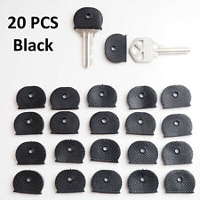 20x Key ID Caps Rubber Identifier Top Cover Topper Ring Hat Shape - Black Color picture