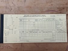 Vintage Kansas City Southern Railroad Book Of Time Return And Delay Reports picture