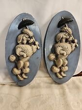 Ceramic Poodle Plaques/Wall Hangings Lot of 2 picture