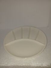 4 pc VTG Divided Japanese Sushi Plates Off White/Cream Ceramic in original box picture