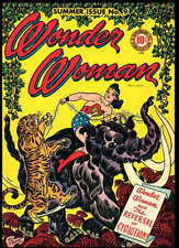 Wonder Woman #9 9x12 FRAMED Art Print, Vintage 1944 DC Comics picture