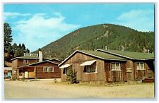 c1950's Deer Lodge Red River New Mexico NM, Dirt Road Unposted Vintage Postcard picture