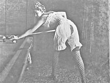 1890s Klondike Old West Brothel Girls Soiled Doves Billiards Pool Photo 5