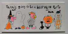 Vintage American Greetings Halloween Party Invitation Trick or Treaters picture