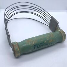 Vintage Formay Green Wooden Handle Pastry Cutter Kitchen Utensil Rustic Decor picture