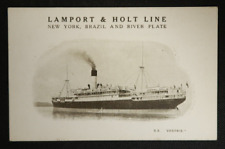 SS Vestris Lamport & Holt Line Postcard Steamship Ocean Liner River Plate Image picture