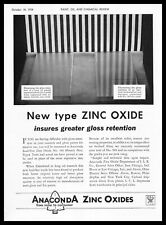 1934 Anaconda Zinc Oxides Lead-Free No. 589 Greater Gloss Retention Print Ad picture