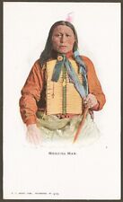 Early 20th c. color post card of a Native American Medicine Man, E.C. Knopp, Pub picture
