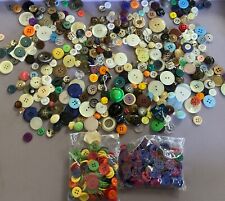 Large Lot of 100's Vintage & New Buttons - All shapes, colors, sizes picture