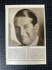 Rare Vintage 1930 Maurice Chevalier Portrait picture