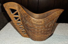 Vintage Hand Carved  Wedding Cup From Former Yugoslavia/European Balkan picture