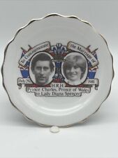 Rare Vintage Argyle Bone China Commemorative Wedding Plate Charles & Diana 1981 picture
