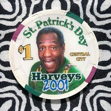 Harvey's $1 Crosby St Patrick's Day 2001 Central City, Colorado Casino Chip XE3 picture