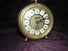 non working blessing brass alarm clock, west germany. picture