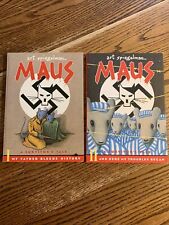 Maus Vol. 1-2 Art Spiegelman Graphic Novel Holocaust WW2 World War II picture
