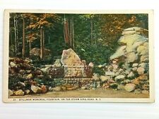 Vintage Postcard 1920's Stillman Memorial Fountain on the Storm King RD NY picture