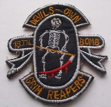 GRIM REAPERS DEVILS OWN 13th BOMB SQUADRON ORIGINAL VIETNAM WAR PATCH {VAR A} picture