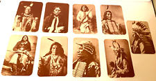 9 Vintage Old West Collectors Series Post Cards Native Americans 4