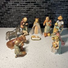 VTG Rare Hummel Goebel 10 pc Nativity Figurine Set 214 Series 1951 W Germany picture