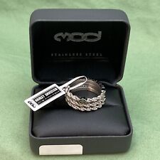 NEW GENUINE HARLEY DAVIDSON MOD HSR0111 SZ 10 WOMEN'S ROPE STACKING RING SET picture