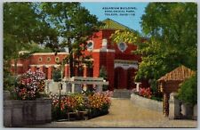 Toledo Ohio 1940s Postcard Aquarium Building ZOO Zoological Park picture
