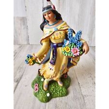 Danbury mint spring blossom Pocahontas RARE Indian statue figurine vintage flowe picture