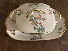 Gorgeous Vintage Antique Vignaud Limoges France Covered Dish and Platter Set picture