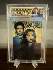 1995 Topps The X Files Gillian Anderson as Dana Scully #1 Auto - Hand Signed picture