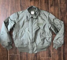 Nomex Aramid CWU 45P Flight Jacket Cold Weather Green Fire Resistant XL Flyers picture