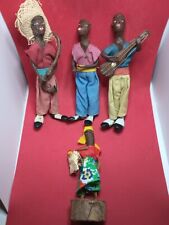 Vintage Wooden/Clay African Band Figurine/Statue Lot (4) RARE picture
