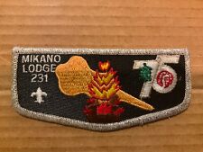 Mikano Lodge 231 1990 OA 75th Anniversary Older OA Flap m picture