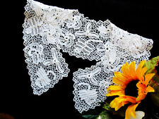  Irish Clones Crochet Lace Collar -Sweet Antique Handmade Adorable picture