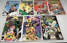 Vintage Lot Of 7 MARVEL Comic Books Silver Surfer, X Factor, Wolverine picture