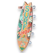 Surf Shop Surfboard LED Sign Double Sided Vintage Retro Off The Wall Design picture