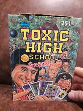 Vintage Toxic High School Sticker Card Box 48 SEALED Packs Topps 1991 picture