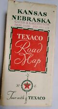 1935 Kansas Nebraska Texaco Road Map picture