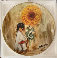 SUNFLOWER BOY - 1985 Ltd Edition DeGrazia The Children Series Collector Plate picture