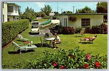 Clearwater Beach, Florida FL - Breezeway Motel & Apartments - Vintage Postcard picture