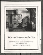 1918 Wm. A. French FINE FURNITURE Minneapolis, MN Antique Vtg PRINT AD picture