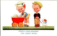 Kids with Baby Buggy, Our Latest Model Vera Paterson Vintage Postcard J64 picture