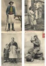 FRANCE FOLKLORE TYPES 160 Vintage Postcards pre-1940 (L6108) picture