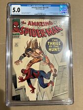 AMAZING SPIDER-MAN #34 CGC 5.0 KRAVEN 2nd APPEARANCE GWEN STACY, NED LEEDS 1966 picture