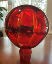 Blenko Tangerine #7054  Monumental Architectural Glass Stopper Only picture