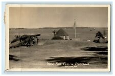 c1934's Eastern Promenade Cannon Sailboat Portland Maine ME RPPC Photo Postcard picture